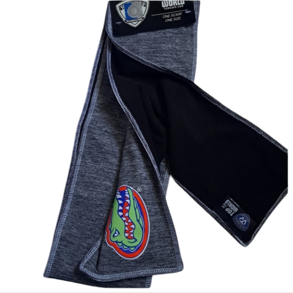 Florida Gators Sports Scarf Grey Black Purple Yellow Unisex One Size New